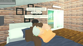 Roblox slut gags on bbc