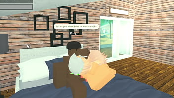 Roblox slut gags on bbc