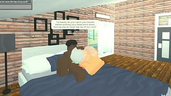 Roblox slut gags on bbc