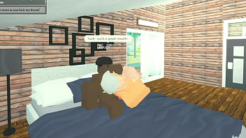 Roblox slut gags on bbc