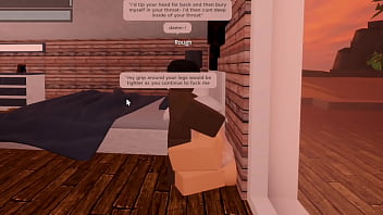 Roblox slut gags on bbc