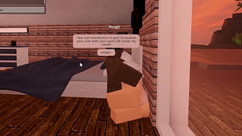 Roblox slut gags on bbc