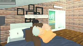 Roblox slut gags on bbc