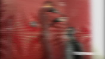 Latex catsuits shower fun splashing shining and milky play Latex catsuits shower fun splashing shining and milky play