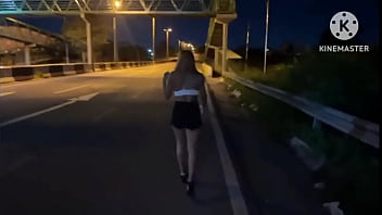 Minha esposa transando na rua com um desconhecido pela primeira vez