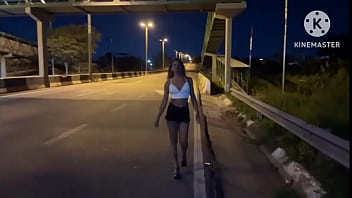 Minha esposa transando na rua com um desconhecido pela primeira vez