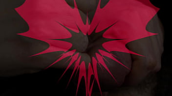 Dilation of the hole expanded glans and sperm blockage through urethral insertion of the finger closeup