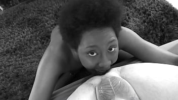 Licking qutie newbie babe deep rimjob & facial