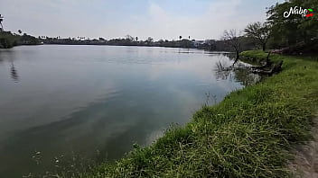 Mamada en el lago le pido una masturbada y mamada por una recompensa