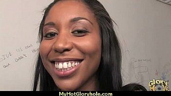 Gloryhole ebony girl booty shake and suck 27