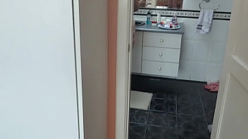 All the cum comes out of my hairy pussy stepson gave me two big cumshots after fucking me