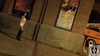 Crazy latina bitch outdoor public naked exhibitionism