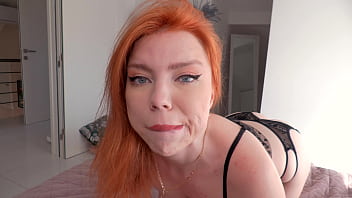 The red haired beauty does not let you get bored