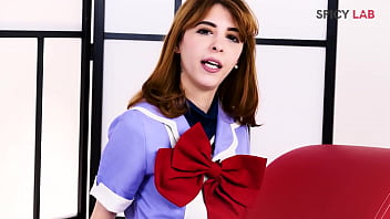 Young woman craving for dildo