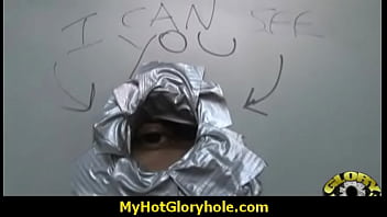 White milf sucking and licking a black cock 8