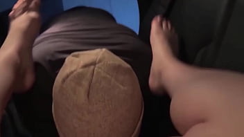 Peeing outside and getting pussy licked