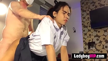 Pretty Teen Thailand Shemale Doggystyle Fuck thumbnail