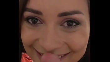 Pov video sexy striptease ends in a very wet blowjob and fuck for an italian