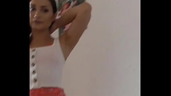 Pov video sexy striptease ends in a very wet blowjob and fuck for an italian