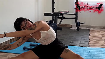 Wet shirt sloppy blowjob