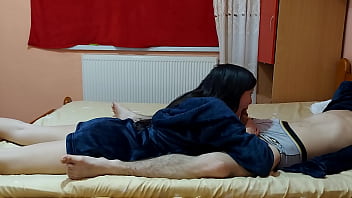 Young couple making love in the bedroom