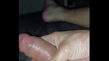 Jerking off cock