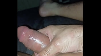 Jerking off cock