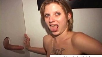 Gloryhole Babe Gulps Cum thumbnail