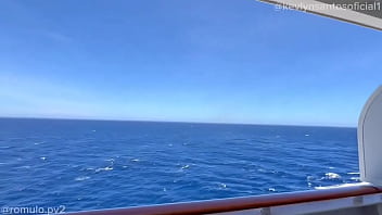 Me fodeu na varanda da nossa cabine ️