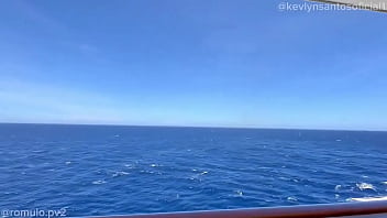 Me fodeu na varanda da nossa cabine ️