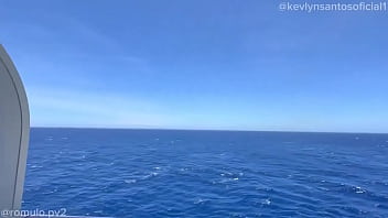 Me fodeu na varanda da nossa cabine ️