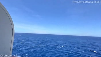 Me fodeu na varanda da nossa cabine ️