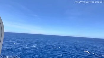 Me fodeu na varanda da nossa cabine ️