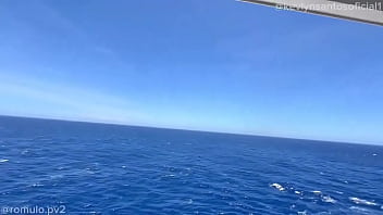 Me fodeu na varanda da nossa cabine ️