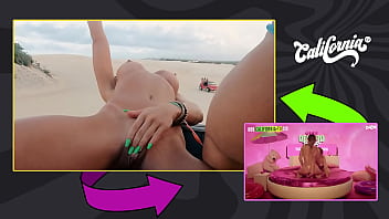 Two hot friends using an anal plug