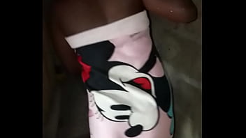 Little maiden showering across the neighborhood