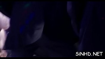 Attractive honeys are getting coarse bangings during orgy