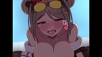 Hentai slut riding hard cock