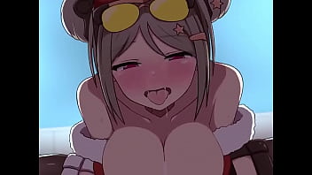 Hentai slut riding hard cock