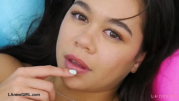 Sexy brunette model naked clsoe up