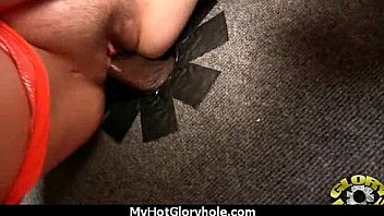 Incredible ebony teen blowjob gloryhole audition 18