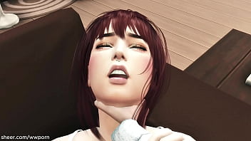 What a huge ass and sweet mouth this girlfriend has pulled it out too late