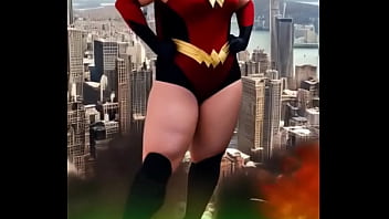 Struck my fiercest wonder woman pose and i think the whole town noticed—oops who else has had their superh