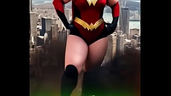 Struck my fiercest wonder woman pose and i think the whole town noticed—oops who else has had their superh