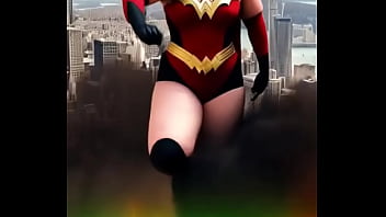 Struck my fiercest wonder woman pose and i think the whole town noticed—oops who else has had their superh