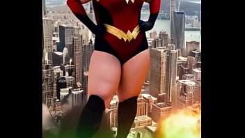 Struck my fiercest wonder woman pose and i think the whole town noticed—oops who else has had their superh