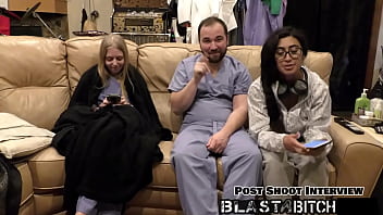 Jasmine rose's thigh gets blasted with cum pov version