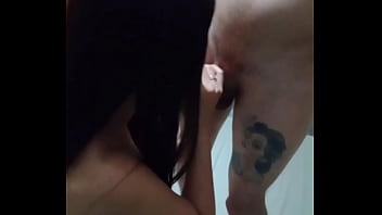 Beautiful hot woman sucking my dick