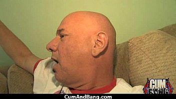 Black sluts mouth used by group of white cocks 18