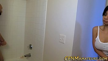 Busty amateur cfnm tugs